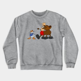 Ronald Duck and Mickey Moose Crewneck Sweatshirt